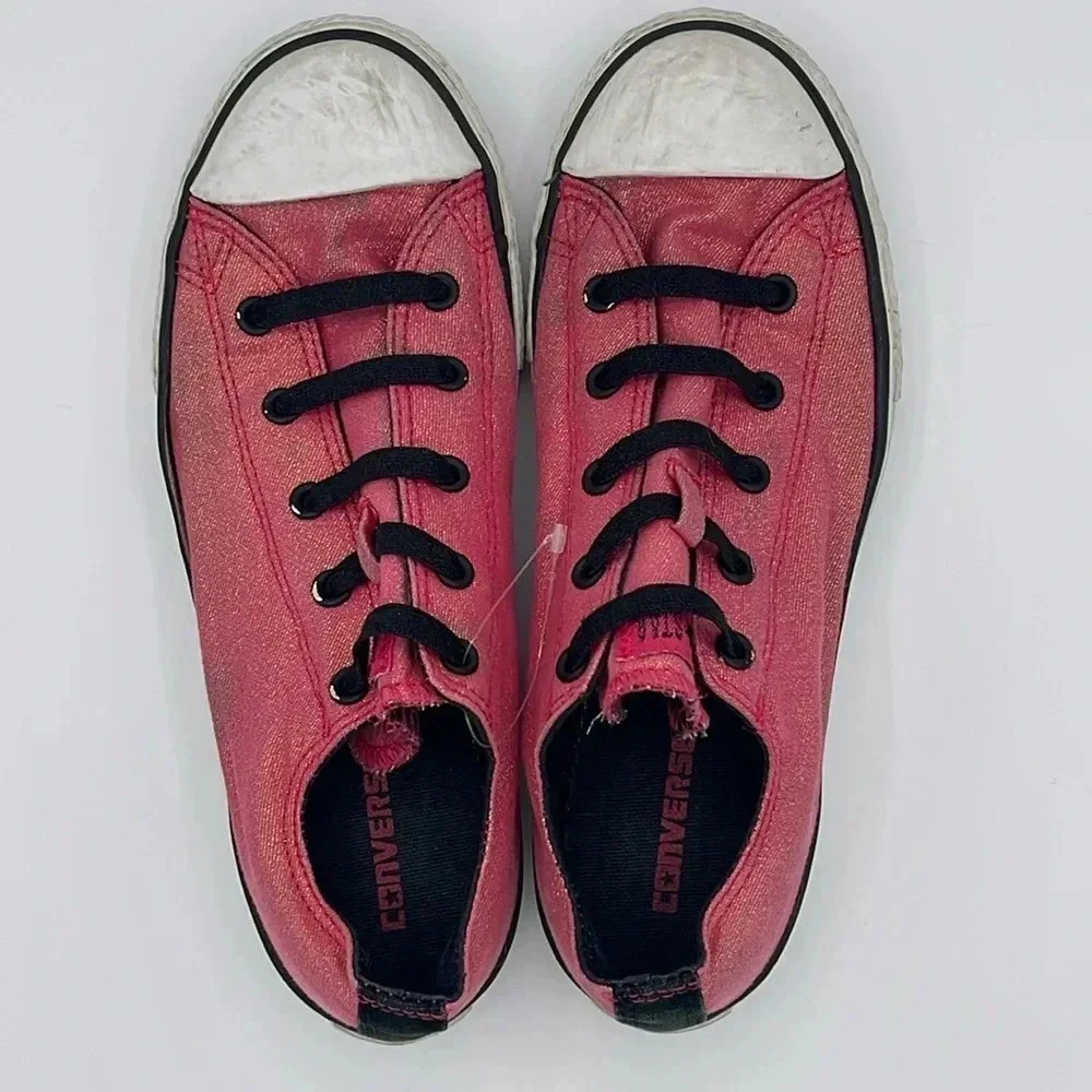 Converse Pink Glitter Junior Sneakers